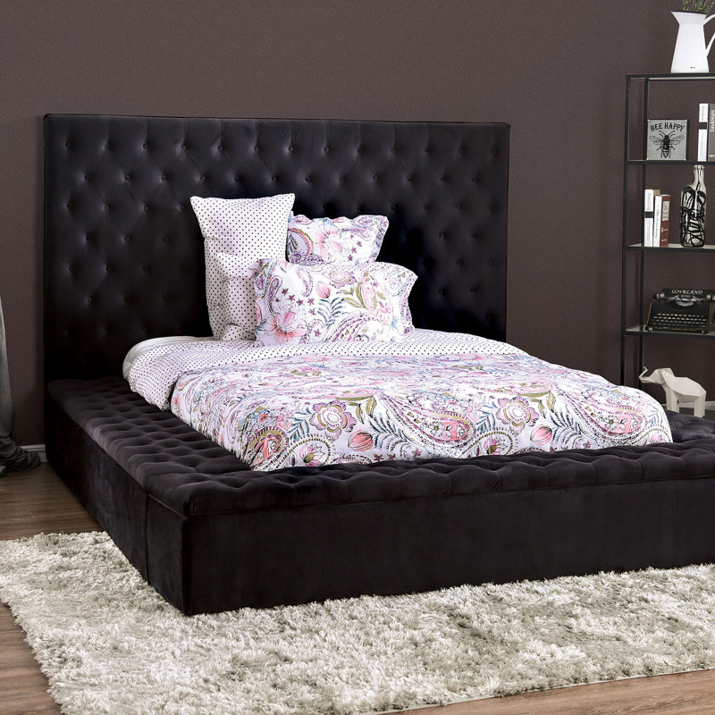 Everly Quinn Bickel Tufted Upholstered Storage Platform Bed Wayfair